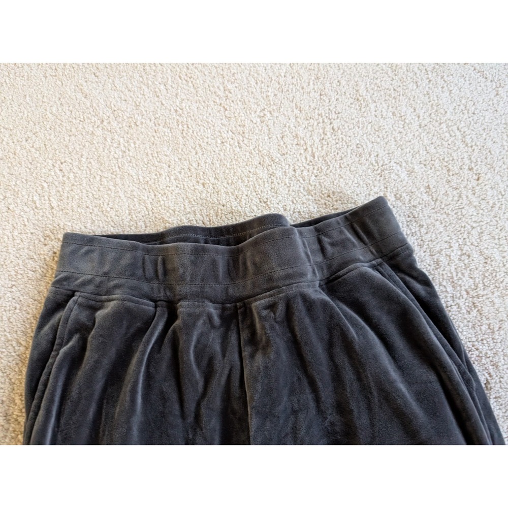 Cable & Gauge Women Gray Velour Track Pants Joggers Medium - Picture 4 of 10